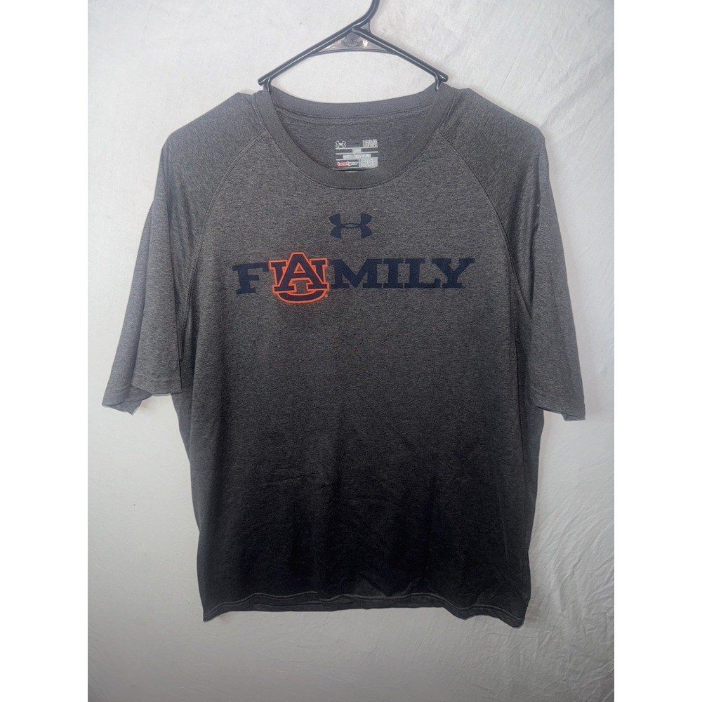 Underarmour Men's Auburn Grey Family Short Sleeve T Shirt Size Large